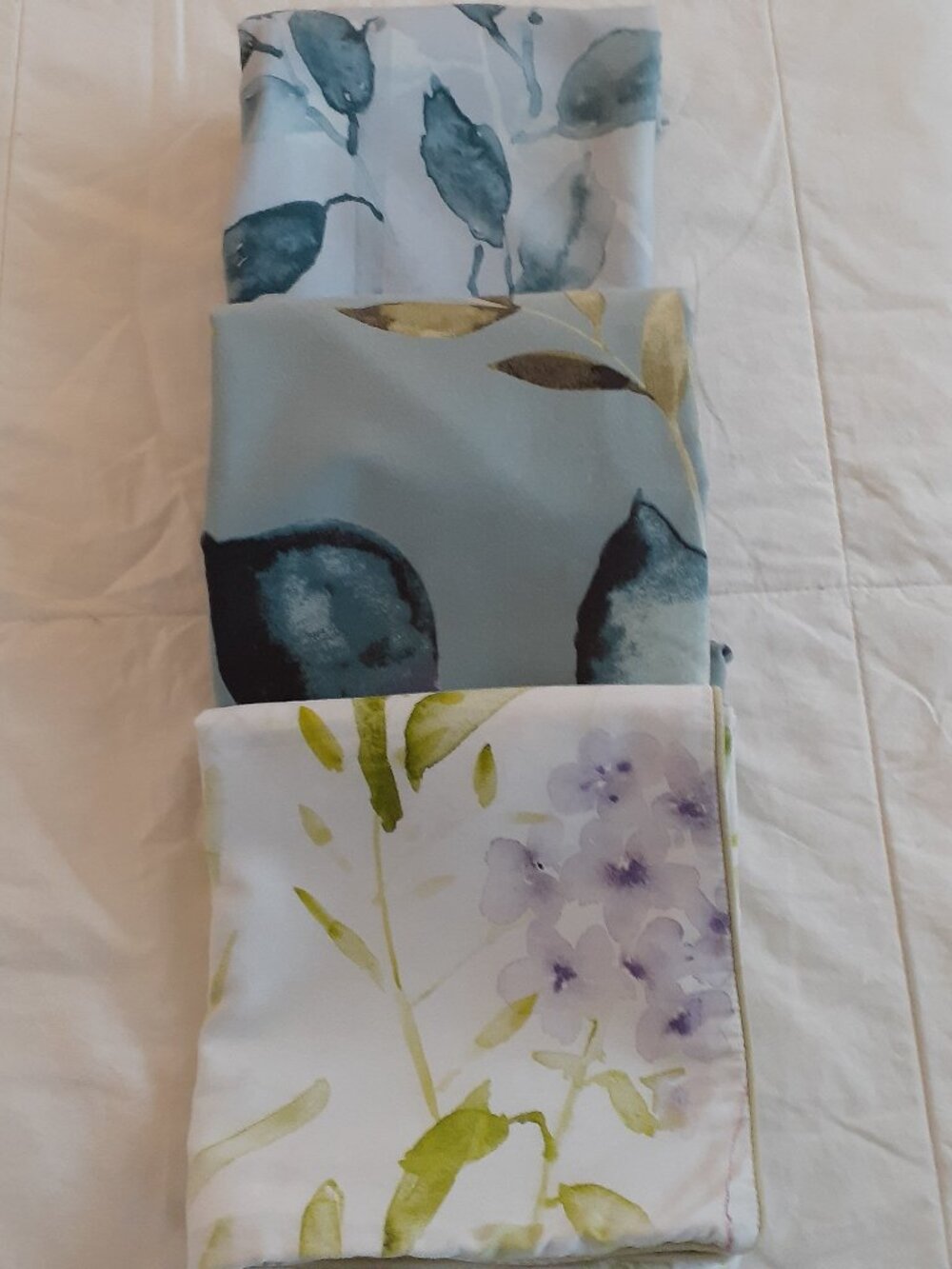 QE Home Pillow Shams Queen Size 3 Assorted Patterns
